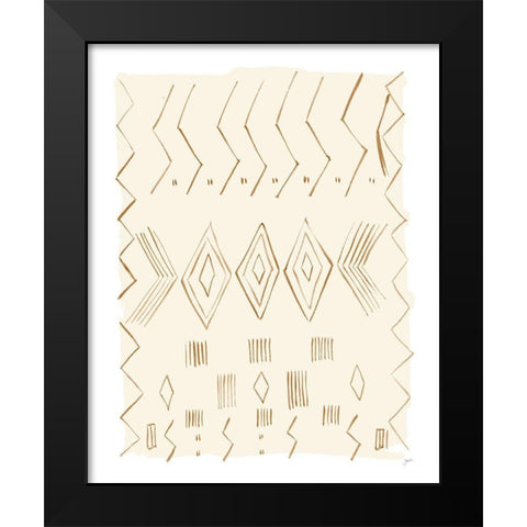 Brown Berber Rug IV Black Modern Wood Framed Art Print by Panganiban, Karyn
