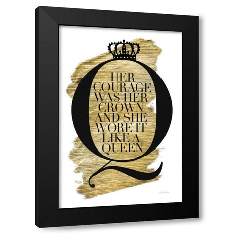 Gilded Life I White Black Modern Wood Framed Art Print with Double Matting by Charro, Mercedes Lopez