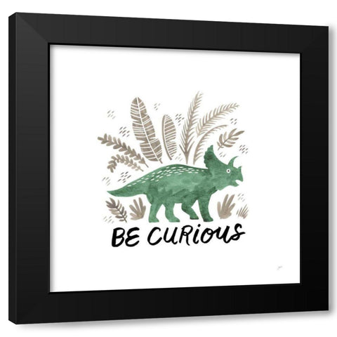 Dino Inspiration I Black Modern Wood Framed Art Print by Panganiban, Karyn