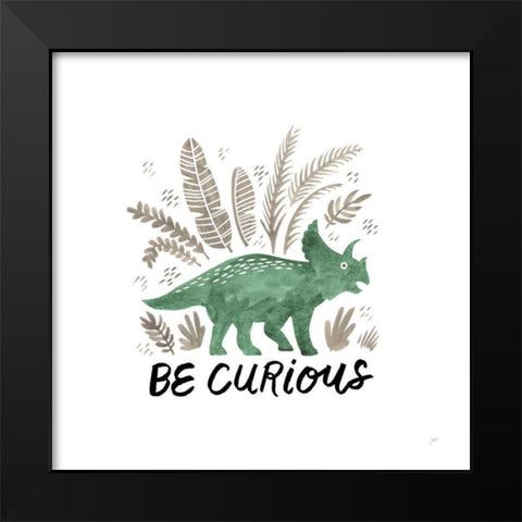 Dino Inspiration I Black Modern Wood Framed Art Print by Panganiban, Karyn