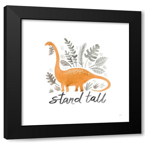 Dino Inspiration II Black Modern Wood Framed Art Print with Double Matting by Panganiban, Karyn