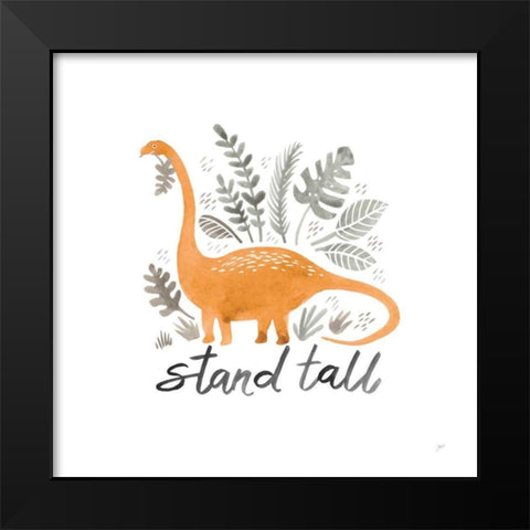 Dino Inspiration II Black Modern Wood Framed Art Print by Panganiban, Karyn