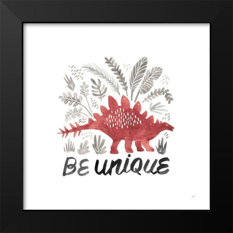 Dino Inspiration III Black Modern Wood Framed Art Print by Panganiban, Karyn