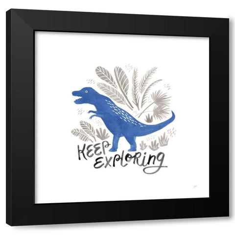 Dino Inspiration IV Black Modern Wood Framed Art Print with Double Matting by Panganiban, Karyn