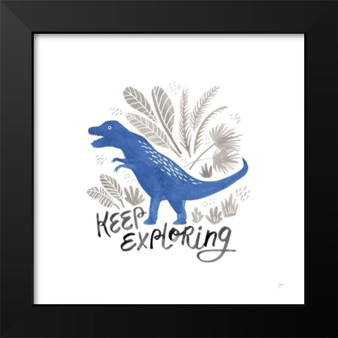 Dino Inspiration IV Black Modern Wood Framed Art Print by Panganiban, Karyn