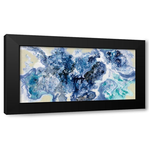 Low Tide Reflections Black Modern Wood Framed Art Print with Double Matting by Vassileva, Silvia