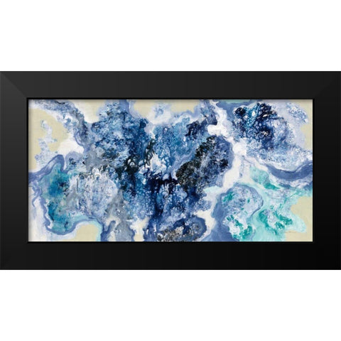 Low Tide Reflections Black Modern Wood Framed Art Print by Vassileva, Silvia