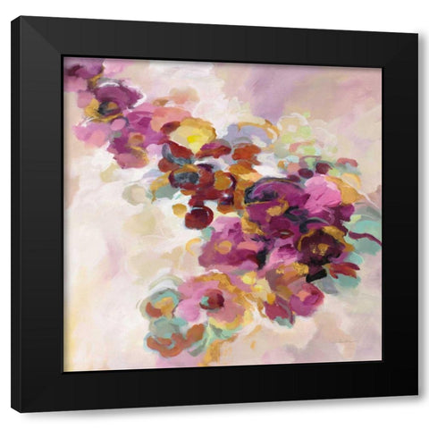 Spring Flowerbed Black Modern Wood Framed Art Print by Vassileva, Silvia