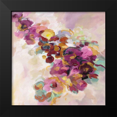 Spring Flowerbed Black Modern Wood Framed Art Print by Vassileva, Silvia