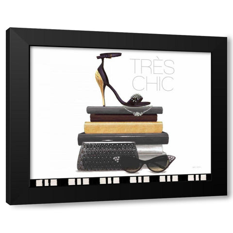 Paris Style III White Black Modern Wood Framed Art Print with Double Matting by Fabiano, Marco