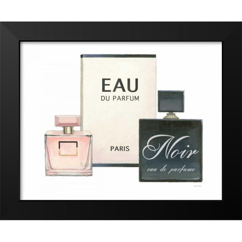 Forever Fashion Perfume Black Modern Wood Framed Art Print by Fabiano, Marco