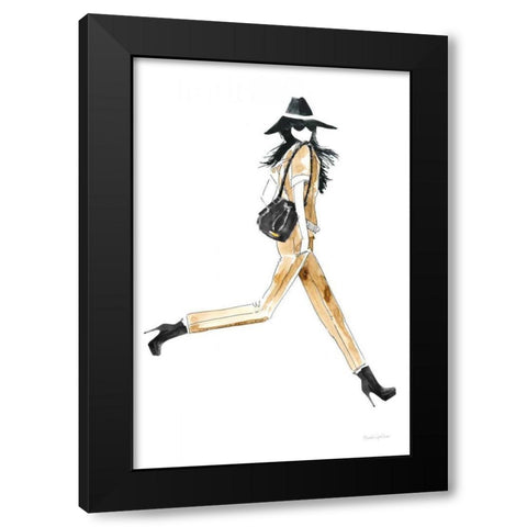Out On the Town I Black Modern Wood Framed Art Print with Double Matting by Charro, Mercedes Lopez