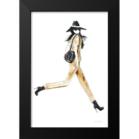 Out On the Town I Black Modern Wood Framed Art Print by Charro, Mercedes Lopez