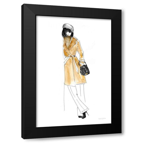 Out On the Town II Black Modern Wood Framed Art Print with Double Matting by Charro, Mercedes Lopez