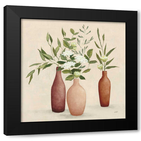 Natural Bouquet I Light Black Modern Wood Framed Art Print by Purinton, Julia