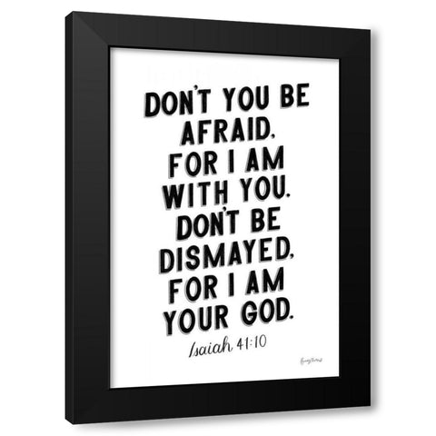 Bible Saying I BW Black Modern Wood Framed Art Print with Double Matting by Thorns, Becky