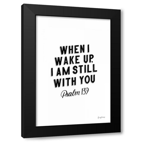 Bible Saying IV BW Black Modern Wood Framed Art Print with Double Matting by Thorns, Becky