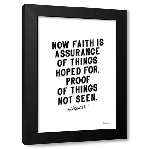 Bible Saying V BW Black Modern Wood Framed Art Print by Thorns, Becky