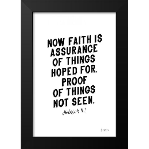 Bible Saying V BW Black Modern Wood Framed Art Print by Thorns, Becky