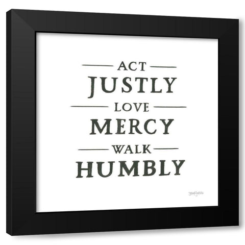 Scripture for Life I No Flowers Black Modern Wood Framed Art Print by Jackson, Jenaya