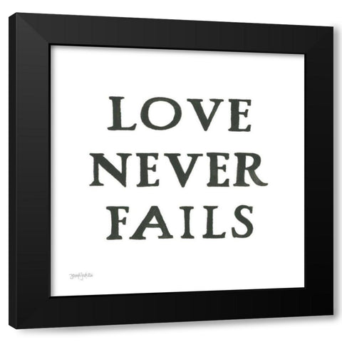 Scripture for Life II No Flowers Black Modern Wood Framed Art Print with Double Matting by Jackson, Jenaya