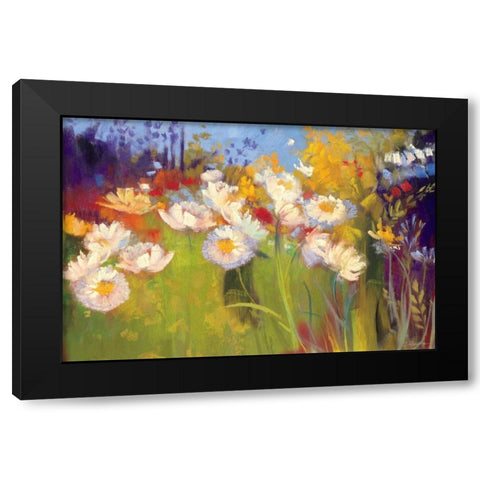 Contemporary Meadow Black Modern Wood Framed Art Print by Rowan, Carol