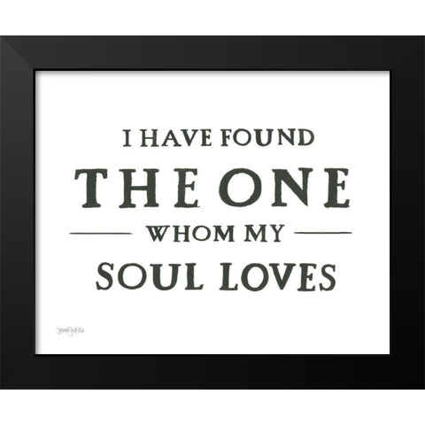 Scripture for Life VII No Flowers Black Modern Wood Framed Art Print by Jackson, Jenaya