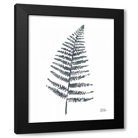 Fern I Black Modern Wood Framed Art Print with Double Matting by Averinos, Melissa