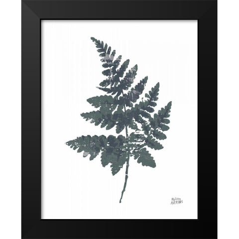 Fern II Black Modern Wood Framed Art Print by Averinos, Melissa