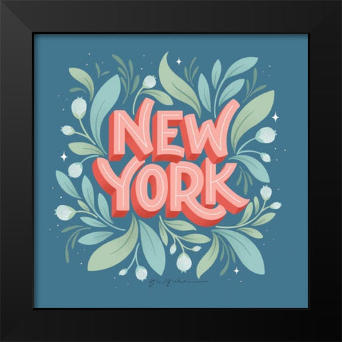 World Cities II Black Modern Wood Framed Art Print by Graham, Gia