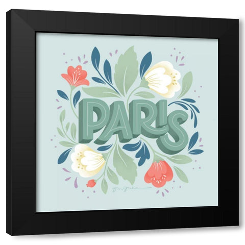 World Cities III Black Modern Wood Framed Art Print with Double Matting by Graham, Gia