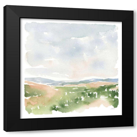 Gentle Landscape I Black Modern Wood Framed Art Print by Pete, Katrina