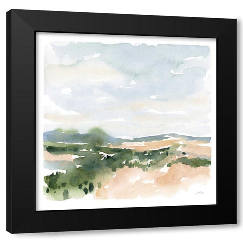 Gentle Landscape II Black Modern Wood Framed Art Print with Double Matting by Pete, Katrina