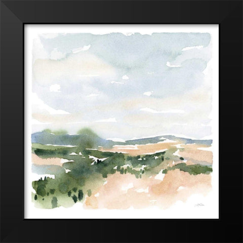 Gentle Landscape II Black Modern Wood Framed Art Print by Pete, Katrina