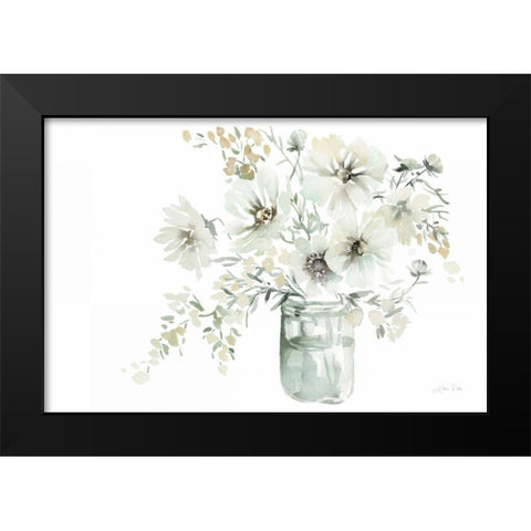 Sunrise Bouquet Black Modern Wood Framed Art Print by Pete, Katrina