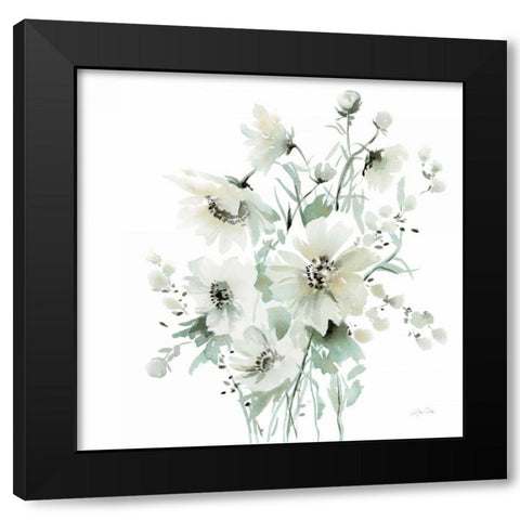 Secret Garden Bouquet I Black Modern Wood Framed Art Print with Double Matting by Pete, Katrina