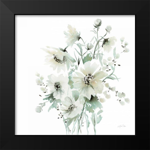 Secret Garden Bouquet I Black Modern Wood Framed Art Print by Pete, Katrina