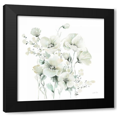 Secret Garden Bouquet II Black Modern Wood Framed Art Print with Double Matting by Pete, Katrina