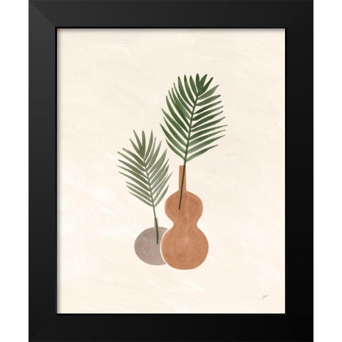Palm Vessels I Black Modern Wood Framed Art Print by Panganiban, Karyn