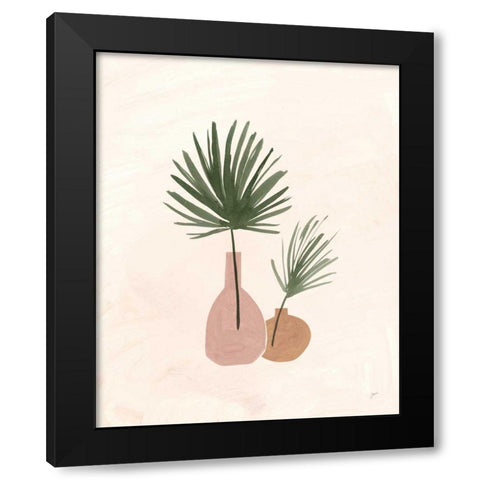 Palm Vessels II Black Modern Wood Framed Art Print by Panganiban, Karyn