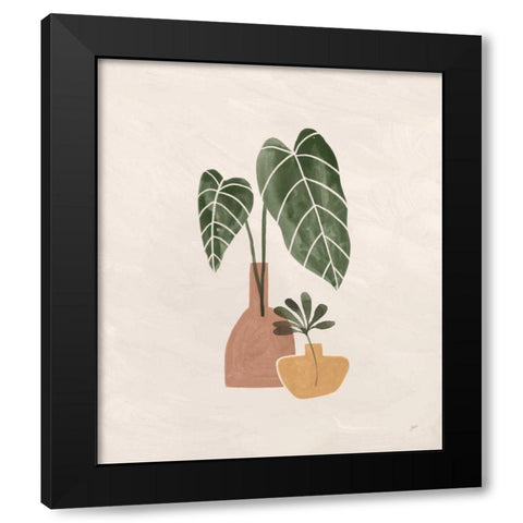 Boho Vessels I Black Modern Wood Framed Art Print with Double Matting by Panganiban, Karyn