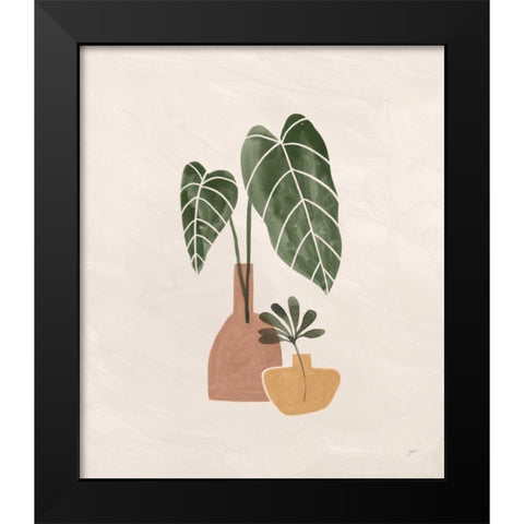 Boho Vessels I Black Modern Wood Framed Art Print by Panganiban, Karyn