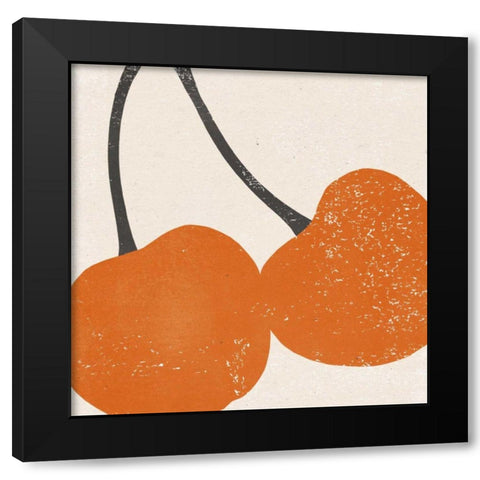 Graphic Fruit III Black Modern Wood Framed Art Print by Hershey, Moira