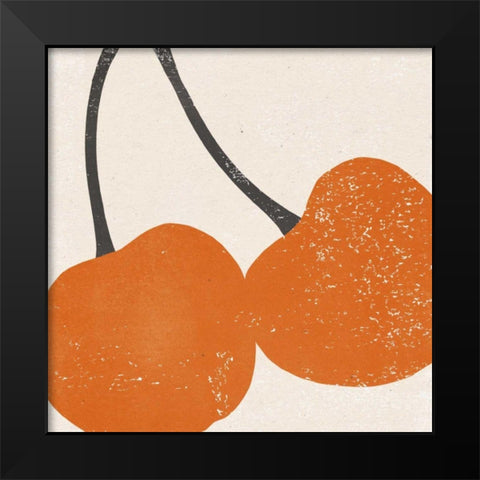 Graphic Fruit III Black Modern Wood Framed Art Print by Hershey, Moira