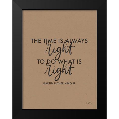 Words of Wisdom IV Brown Crop Black Modern Wood Framed Art Print by Thorns, Becky