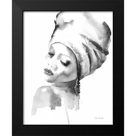 Woman I BW Black Modern Wood Framed Art Print by Valle, Aimee Del