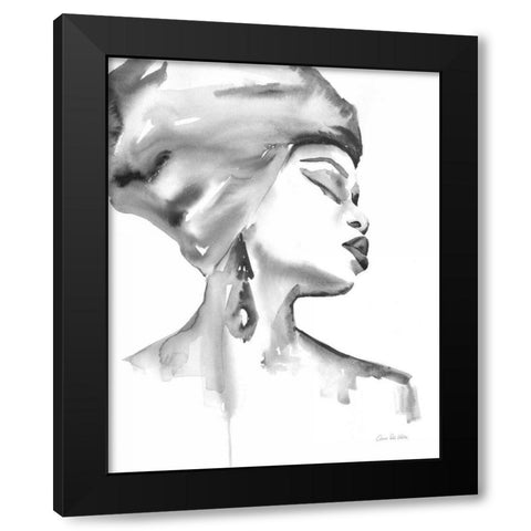 Woman III BW Black Modern Wood Framed Art Print with Double Matting by Valle, Aimee Del