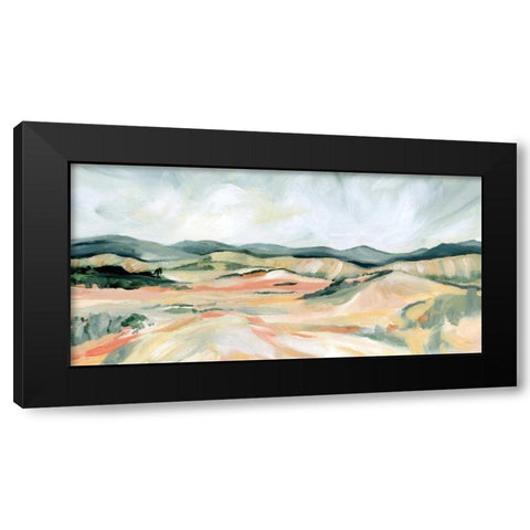 Vermillion Landscape III Black Modern Wood Framed Art Print with Double Matting by Pete, Katrina