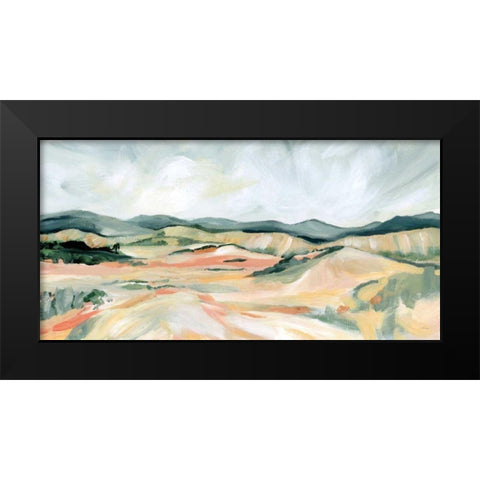 Vermillion Landscape III Black Modern Wood Framed Art Print by Pete, Katrina