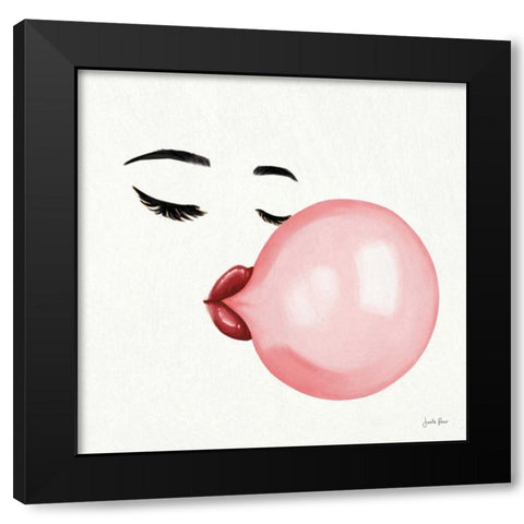 Bubble Babe I Black Modern Wood Framed Art Print with Double Matting by Penner, Janelle